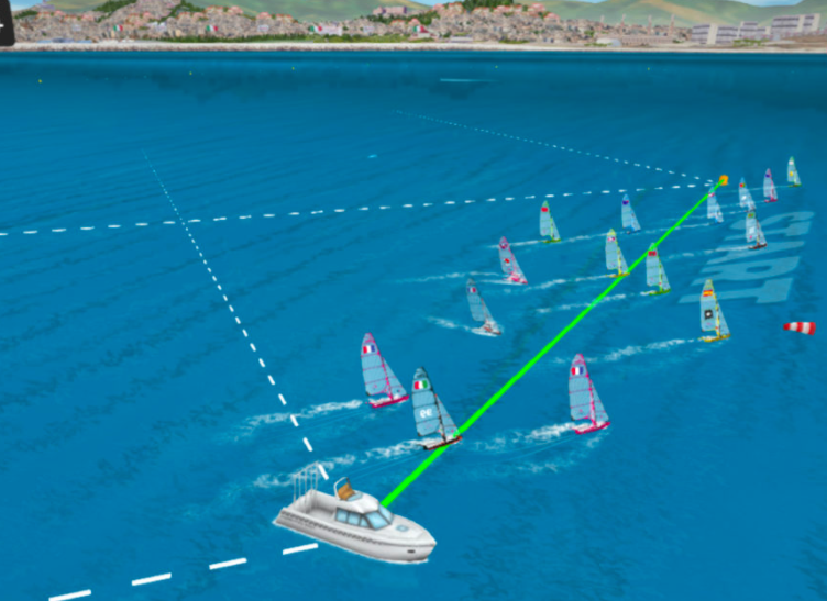 Virtual Regatta Start line